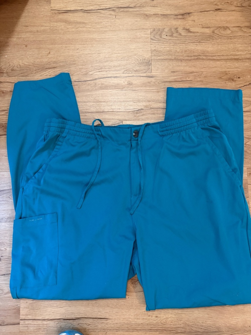 Healing Hands Men's Teal Drawstring Work Pants 2XL style Ryan 9950